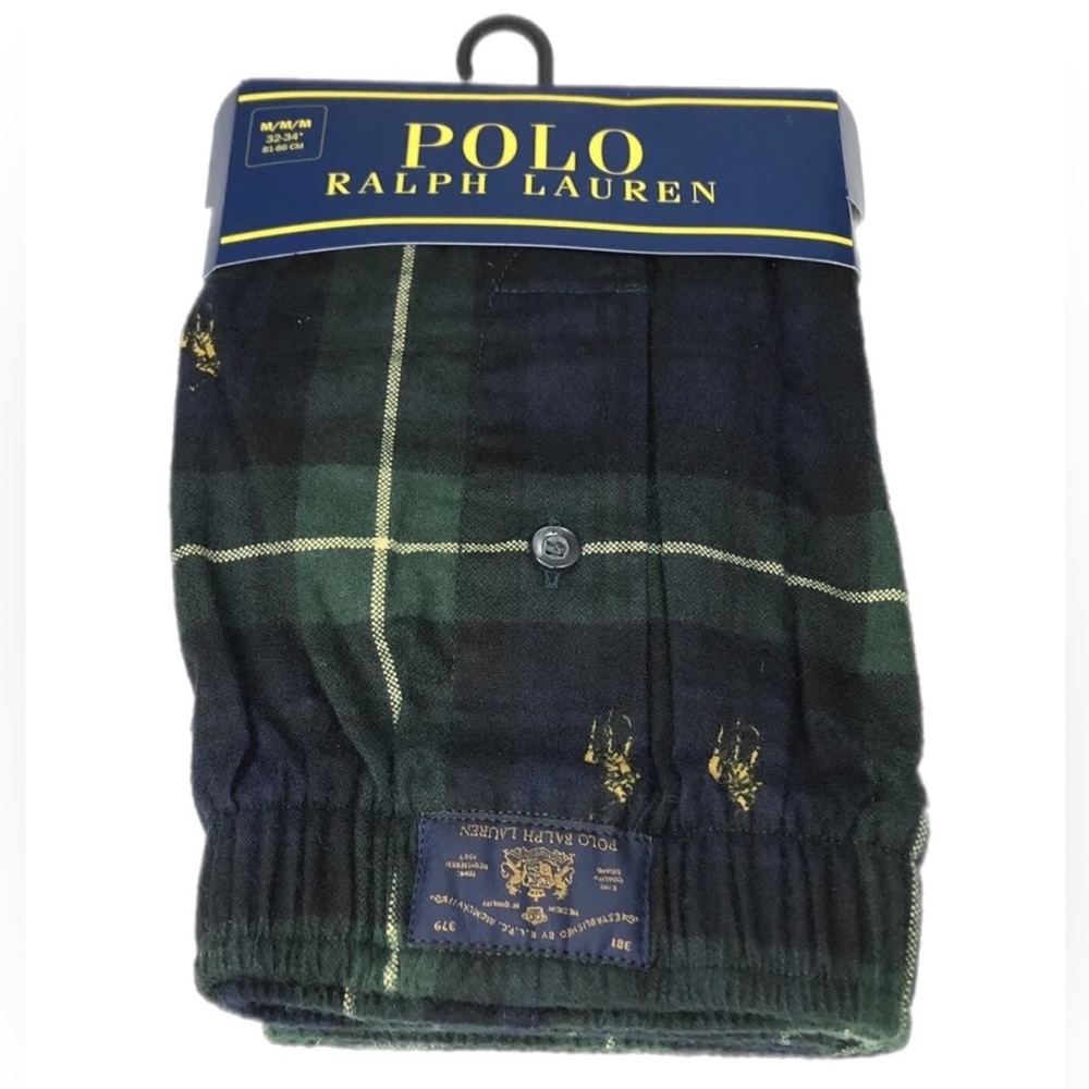 Polo Ralph Lauren Plaid Pajama Boxers Size M